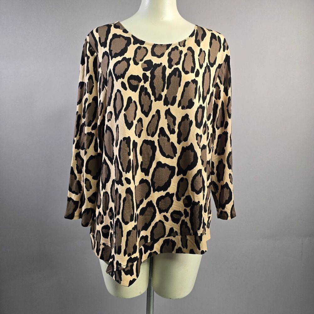 Chic Leopard Print Blouse for Women R15